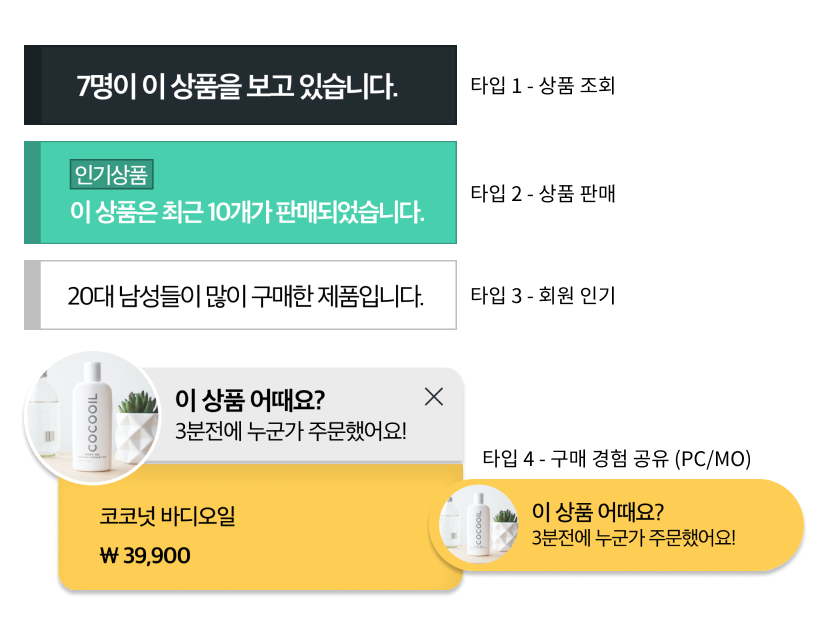 카페24 사회적 증거 (Social Proof)